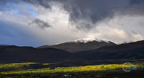 Dropping Sunshine in Alaskan Mountains