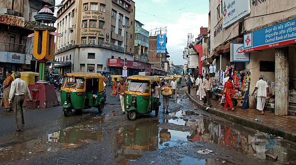 Streetscape in India